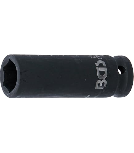 ASW 70063 Steckschlüsseleinsatz Lang Mit Federmagnet – 1/4 Zoll Antrieb, 6-kant 13 Mm, Aus Vergütetem Stahl
