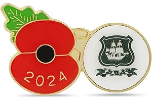 THE ROYAL BRITISH LEGION Plymouth Argyle Poppy Football Pin 2024