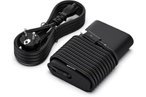 BIUBOTY Cargador 65w USB C Adaptador PC Portátil para DELL Latitude 11 7212 12 5285 5289 5290 7275 14 5490 7410 7490, DELL Xps 12 13 15 9250 9343 9350 9360 9365 9370 Tipo-C CA Adaptador de Corriente