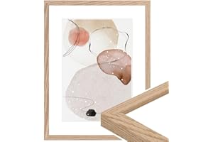 WANDStyle Modern Picture Frame, 30 x 40 cm, Colour: Oak, Photo Frame, Classic Wooden Picture Frame, Made in Germany, H950