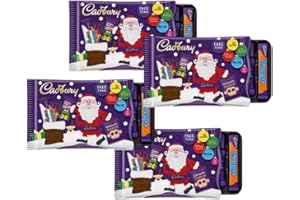 SOOLAR Cadburys Dairy Milk Chocolate Selection Pack 78g (Pack of 4) -Kids Christmas Selection Pack- Christmas Chocolate Gift