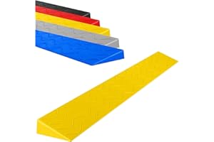 FQWYNMZ Rampe de Seuil, Rampe pour Fauteuil Roulant, Rampe de Bordure de Porte de Robot de Balayage D'intérieur Portable, Canal de Montée de 1 à 10 Cm pour Balayage de Robot en Fauteuil Roulant (Color : Yell