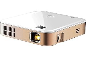 KODAK Luma 350 Mobiler Smart-Projektor Leistungsstarker wiederaufladbarer Ultra HD-Videoprojektor mit/Android 6.0 Streaming-Apps, Wi-Fi und kristallklare bis zu 200 Zoll