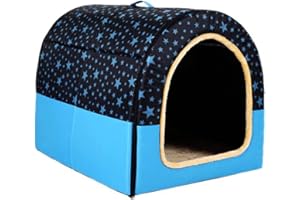 DG CATIEE Extra Large Dog House Luxury Big Dog Kennel,XL Large Big Dog Kennel House Bed Cat Cave Pet Shelter for Big Medium Dog Indoor Outdoor (XL(75 * 57 * 55cm),G)
