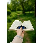 Kitap Ayracı - Sayfa Tutucu - Tek El Kitap Okuma Aparatı (Mavi Kelebek)