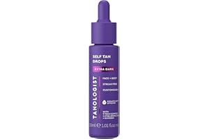 ‎TANOLOGIST Tanologist Tropfen, extra dunkel (30 ml) feuchtigkeitsspendende selbstbräunende Tropfen, natürliche Inhaltsstoffe und vegan, dermatologisch zugelassen, saubere Inhaltsstoffe und vegan