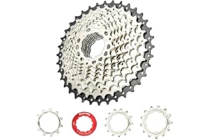 CYSKY 11 Speed Cassette 11-25T/11-28T/11-32T/11-36T/11-40T/11-42T/11-46T/11-50T/11-52T Cassette Fit for Mountain Bike, Road Bicycle, MTB, BMX (Light Weight)