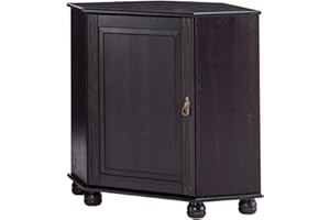 Loft24 A/S 1 Door Corner Cupboard Chest of Drawers Wooden Cabinet Standing Cabinet Solid Pine Country House Style 90 x 50 x 80 cm (Havana)