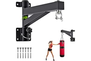 ‎BENELABEL BeneLabel Boxsack Halterung, Sandsack Wandhalterung 360 Schwenkbar Boxsackhalter Befestigung Klappar Boxsack Aufhängung Stehend Stille Drehbar für Indoor Outdoor Fitness Training, Bis 363kg