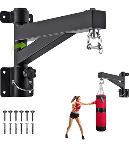 équipement Boxe Murale Support Murale/Plafond Sac De Frappe Teodute - Réglable, 300kg, Rotatif 360° Charge 300kg