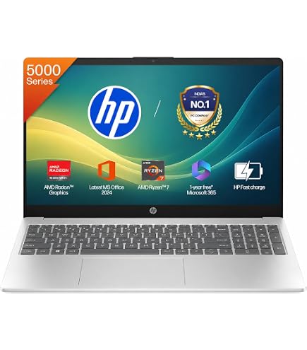 HP Laptop 14, AMD Ryzen 5 7520U, 14-inch (35.6 cm), FHD, 16GB