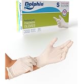 Dolphin Beyaz Lateks Eldiven Pudralı S 100 Adet