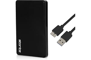Storite Data Storage External Hard Drive 1TB USB 3.0 Portable & Slim Hardisk 2.5" HDD Data Backup & Games Store Hardrive Memory Expansion Harddrive For PS3 PS4 Mac PC Laptop Desktop (Black)