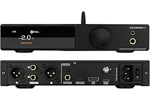 AOSHIDA SMSL DO300EX HiFi DAC Headphone Amplifier, AK4499EX AK4191 Chip XU316 USB DAC, DSD512 PCM32Bit/768kHz Digital Audio Converter with 4.4mm/6.35mm Headphone Output (Black)