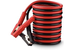 ‎COLDSHINE ColdShine überbrückungskabel 2X4M Startkabel Set 2000Amp 12/24V Auto Motorrad Starterkabel mit Tragetasche für Benzin und Dieselmotoren PKW