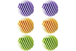 TOPXIAOBAO Energy Saving Dryer Balls Silicone Laundry Balls for Home Washing Machine Quick Drying Non-Melt New Softer Material Tumble Dryer Ball Clothes Will Come Out Soft Fluffy (2 Purple/Yellow/Green Each)