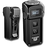 NITECORE Tup 1000 Lumen Intelligent Pocket Light - Small Torch Rechargeable Keychain Flashlight - Built-in Battery & OLED Dis