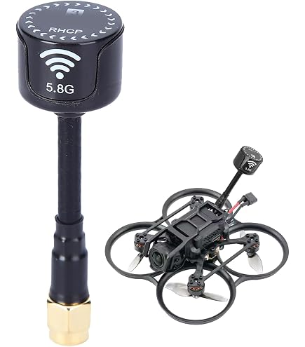Antenne RHCP 5.8GHz 3dBi Haute Efficacité – Pour Drone FPV, Connecteur SMA (épingle Intérieure)
