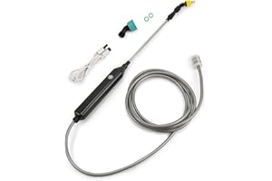 Kevsuvqin Pulverisateur de Jardin Electrique 5V, Pulverisateur Electrique, Pulverisateur Lance Telescopique, Pulverisateur a Pression avec 3 Buses et Tuyaux de 5M pour Arrosage, Désherbage