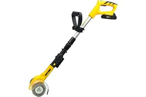 kukumax Pulisci fughe a batteria，20V,2000mAh， con Manico telescopico, 2 Spazzola ø 100 mm