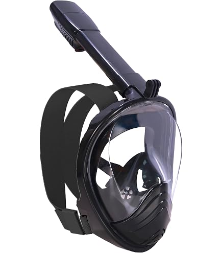 Maschera da snorkeling integrale Maschera da nuoto panoramica a 180° per immersione Set da snorkeling per adulti, anti-appannamento anti-perdite con supporto per fotocamera e boccaglio pieghevole