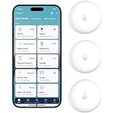 Aqara Sensor de Inundaci&oacute;n 3-Pack, Requiere AQARA HUB | Mini Detector de Agua Inal&aacute;mbrico para Sistema de Alarma y Dom&oacute;tica,