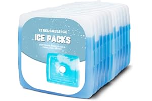 ADMOS Slim Reusable Long Lasting Ice Pack Non-Toxic & Lightweight Freezer Cold Packs For Coolers, Lunch Boxes & Picnic | Freezer Blocks For Cool Bags | Ice Packs For Cool Box