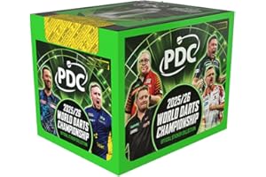 GENERISCH Panini Darts PDC World Championship 2026 Sticker | Display 36 Stickertüten | Offizielle PDC Darts Stickerserie 2026 | 180 Sticker | Spieler, Highlights & Stats – Panini Kollektion