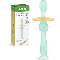 Massaggiagengive Haakaa A Forma Di Capezzolo In Silicone | Spazzolino 360° Per Autopulizia | Facile Da Impugnare | Colore Lavanda | Dentizione Neonati