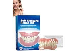FUBSTA Bikenda Silicone Reline Denture Set,Bikenda Denture Set,Denture Silicone Reline Kit,Tooth Repair Kit,Soft Denture Reline Kit,Veneers Snap in Teeth Teeth Comfort Fit