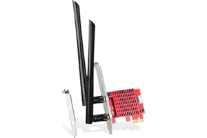 BINARDAT WiFi7 PCIe Card, BE200 WiFi Network Adapter, Intel BE200NGW Chip Bluetooth 5.4, 8774Mbps Tri-Band 2.4GHz/5GHz/6GHz OFDMA & MU-MIMO, for Windows 10/11