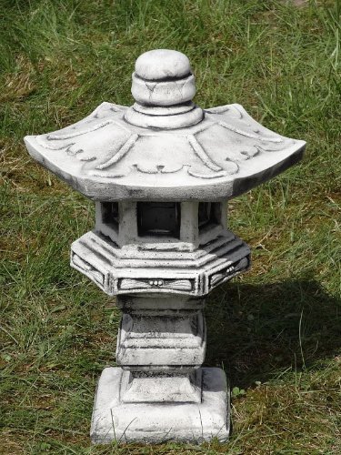 Feng Shui Rankei Steinlaterne Pagode 03 2-Teile 46 cm ca. 15 kg Stein Nr.230