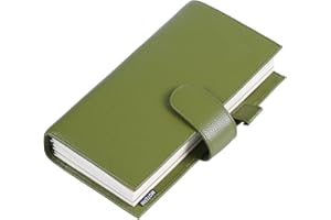 Moterm Companion Traveler's okładka na notatnik – ulepszona konstrukcja z kieszenią na plecach (standardowy rozmiar, żwirowo-oliwkowa zieleń)