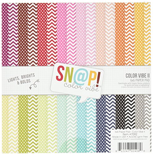 Simple Stories Blocco Carta Decorativa, 6