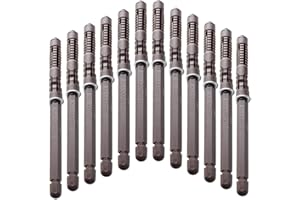 FOULROG Floating Shelf Brackets -12 Pack Heavy Duty Wood Invisible Shelf Brackets with Screws,DIY Adjustable Hardware Blind Supports Shelves 180LBS (Ø10 x 100mm)