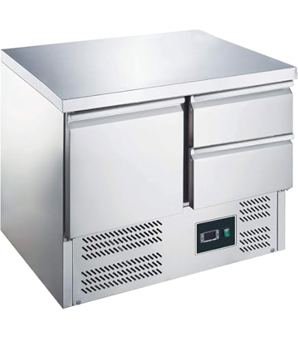 Royal Catering RCS-417D Kühltisch 417 Liter - Professioneller Pizzakühltisch Mit Schubladen