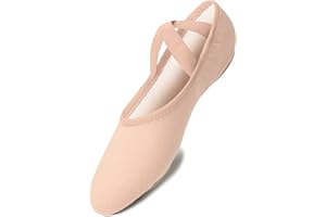 SÓ DANÇA So Danca SD16-C Ballettschläppchen Turn Gymnastik Tanz Jazz Sport- mit Ansteck Button Leinen elastisch