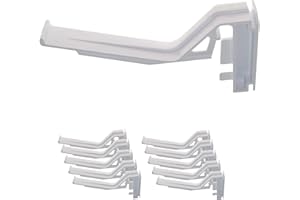 TRULY PVC SUPPLIES 10 x White Eurocell CRS-8207 Conservatory Gutter Brackets for Eurocell Marshall Tufflex Overhead Hidden Clip