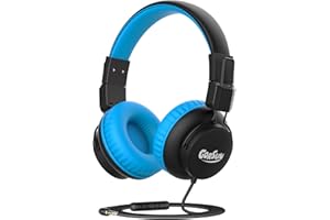Gorsun E92v Auriculares para ninos y Microphone Blue