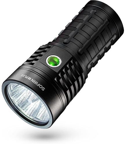 TOWILD BC10 LED-Taschenlampe - 4000 Lumen, Wiederaufladbar über USB-C, Wasserdicht (IPX8) & Kompakt Mit 6 Modi