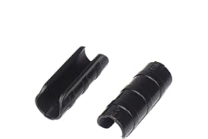 GARDENINGWILL 20pcs 32mm Black Rod Clip Plant Greenhouse Hoops Plastic Film Garden Support Frame Grow Row Plant Cover Netting Tunnel Fixed Pipe Clamps