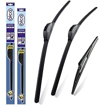 alca Germany Set di 3 spazzole tergicristallo anteriori e