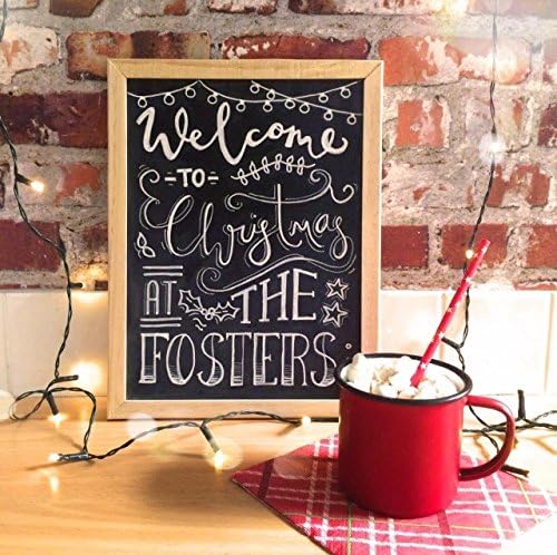 Personalised Christmas Family Chalkboard