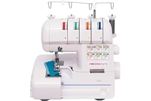 Necchi 175 Overlockschneider mit 3 oder 4 Fäden mit Differential, aus Kunststoff, neues Modell, einfach zu bedienen
