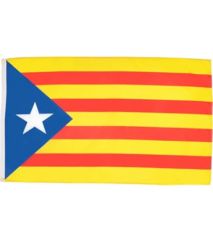 Bandiera Catalogna Estelada Vermella 90x60cm Per Esterno - Bandiera Independentista Catalana In Poliestere - AZ FLAG - Foto 9
