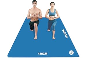 ‎RYTMAT RYTMAT Yogamatte XXL 200x130cm Fitnessmatte 20mm/15mm/10mm Dick NBR Gymnastikmatte Extra Groß Breit Sportmatte Trainingsmatte für Heim-Fitness Yoga, Eltern-Kind-Aktivitäten, Senioren-Fitness