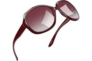 Joopin Lunettes de Soleil Femme Polarisées Grand Cadre Style Rétro Papillon Protection UV400