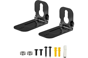 DINGHOSEN Support Mural pour Samsung Soundbar HW-MS550 HW-MS560 HW-MS57C HW-MS650 HW-MS6500, Support mural à clip compatible avec Samsung Soundbar avec vis en métal, anti-âge et robuste à utiliser (Noir)