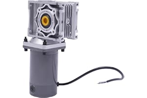 Fliuyr 12V DC Getriebemotor, 120W RV40 Schneckengetriebemotor,Geschwindigkeit Einstellbar,im Uhrzeigersinn/CCW mit Selbsthemmung