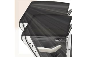 SOPSTUO 2 Pack Car Window Shades for Baby, Car Rear Sun Visor, Breathable Sun UV Protection Sunshade for Babies, Children, Adults, Pets, Fits Most Vehicles